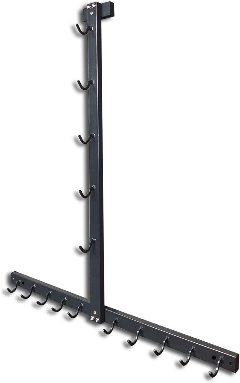 BLUSLM Lat Pull Down Bar Gym Accessory Rack, Lat Pulldown Attachments Cable Attachment Storage Rack for Mag Grip - Home Gym Fitness Heavy Duty A-Frame Stand - Image 1